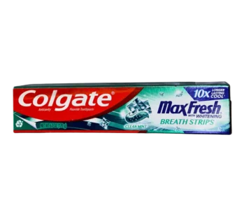 Colgate Max Fresh Toothpaste with Mini Breath Strips Clean Mint 170g