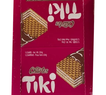 Charles Tiki Wafer Strawberry Cream Filling 12 Bars