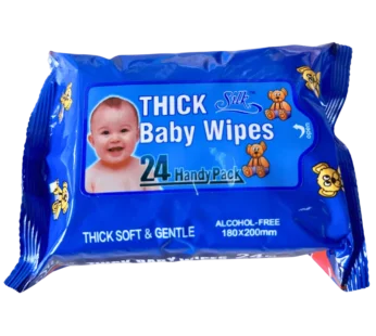 Slik Thick Baby Wipes 24 Handy Pack