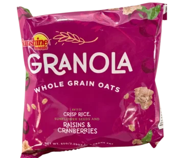 Sunshine Snacks Granola Whole Grain Oats Raisins & Cranberry