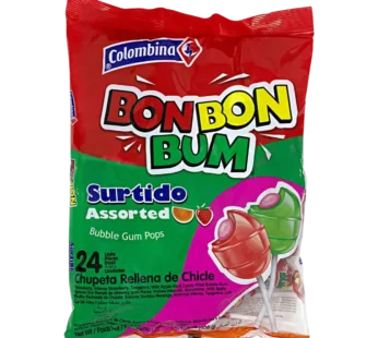 Bon Bon Gum Pops Assorted 408g